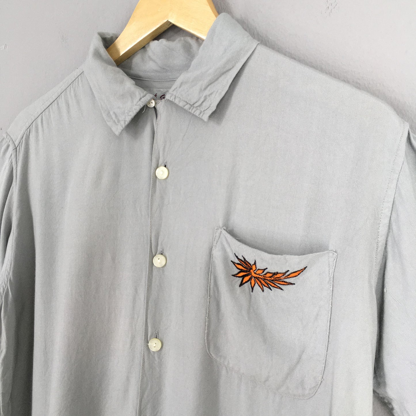 Octopus Army Bowling Rayon Shirt Medium