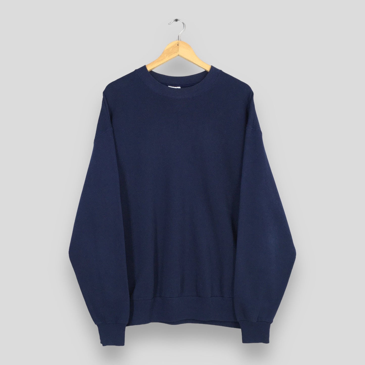 Jerzees Usa Plain Blue Sweatshirt Large