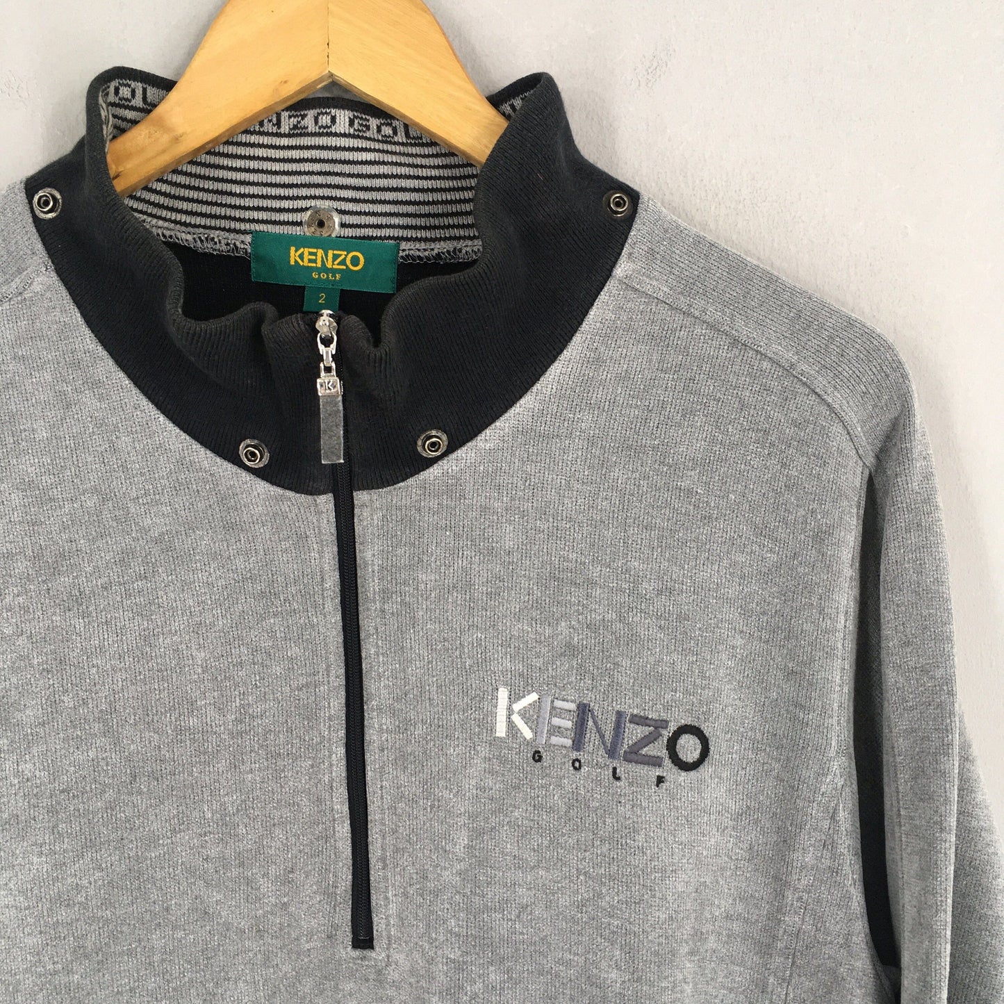 Kenzo Golf Half Zipper Sweatshirt Small