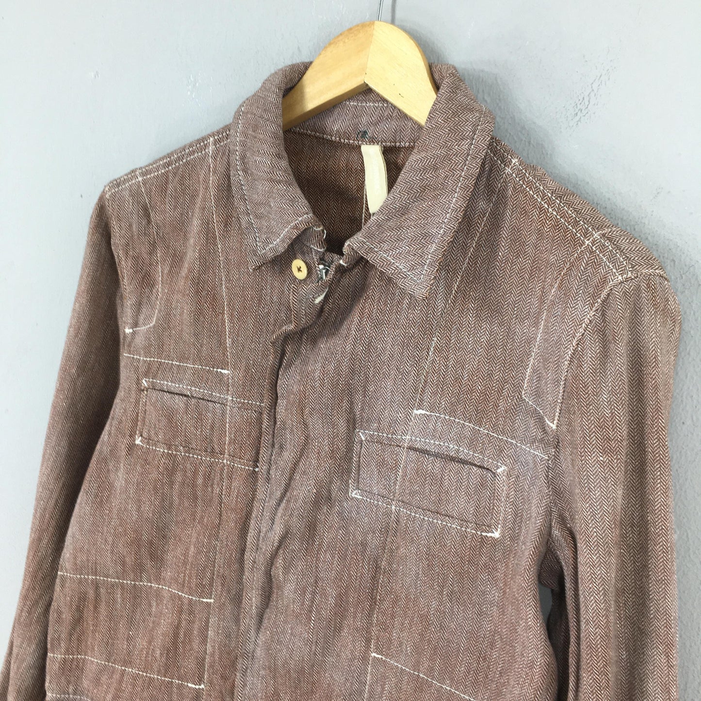 Worker Denim Herringbone Field Jacket Small
