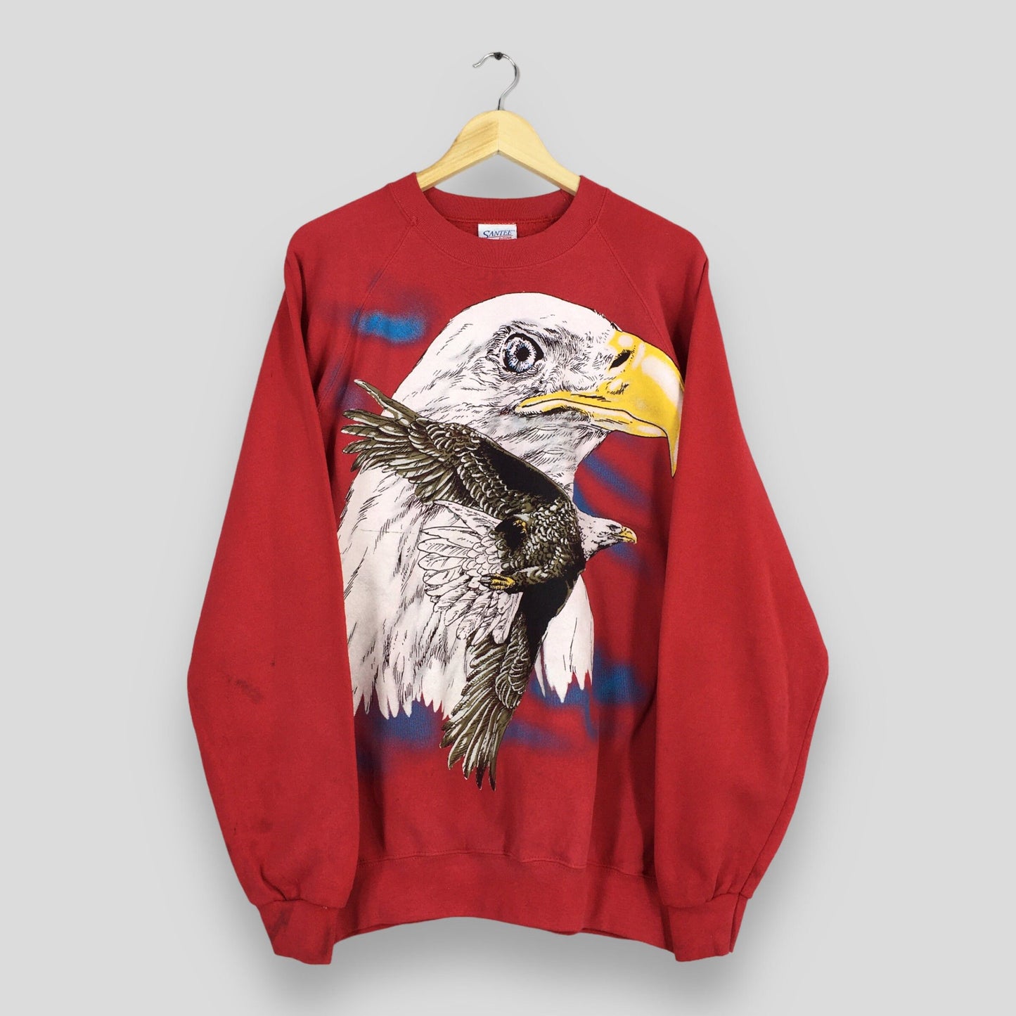 Eagles Animal Red Sweatshirt XLarge