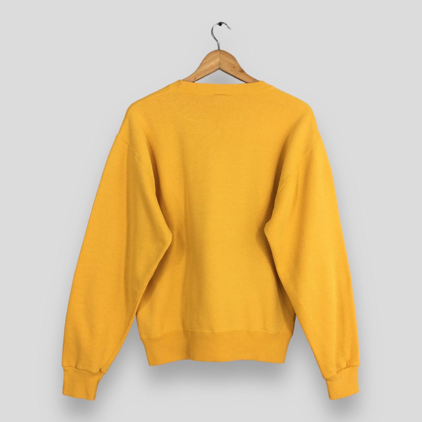 Russell Athletic Yellow Plain Sweatshirt Small