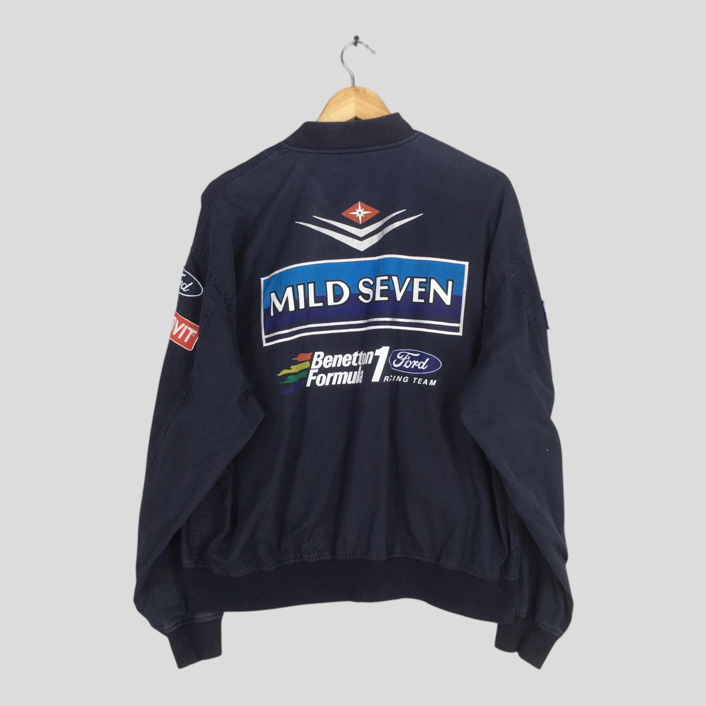 Benetton Mild Seven Formula 1 Embroidered Jacket Large