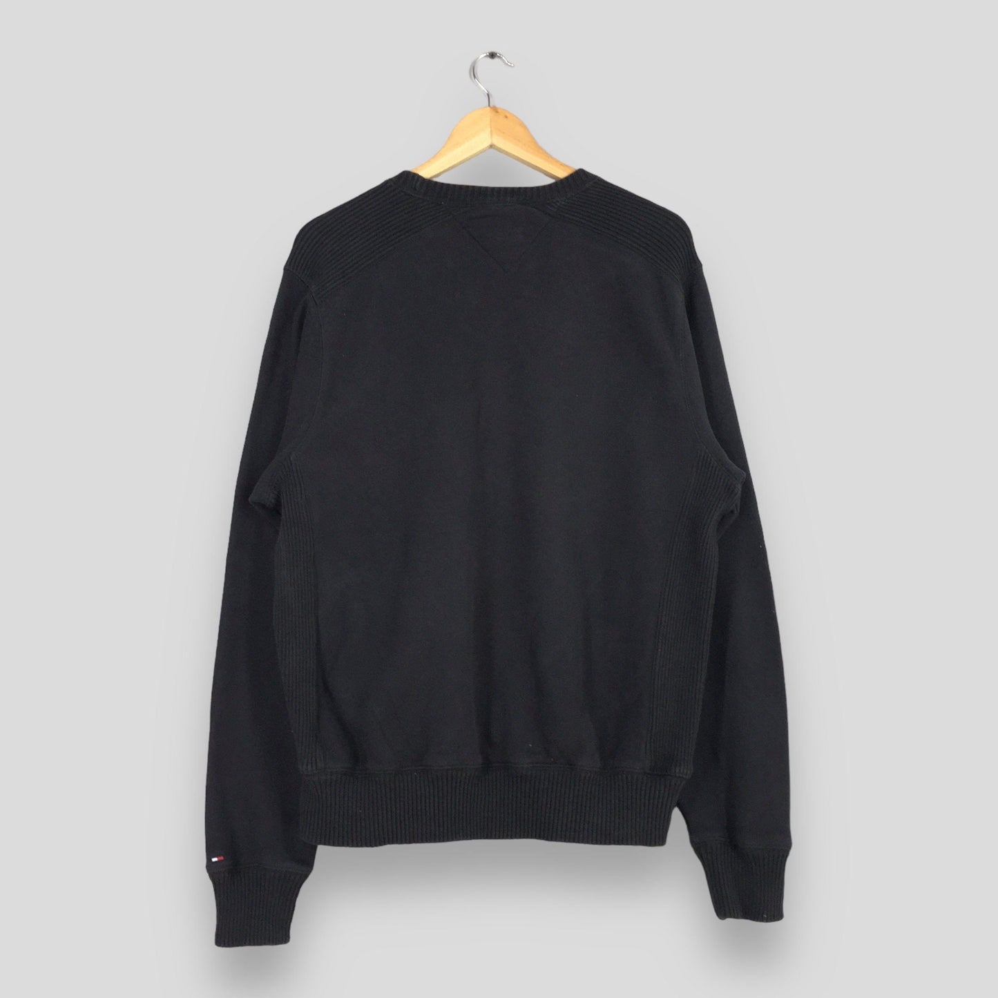 Tommy Hilfiger Plain Black Sweater Medium