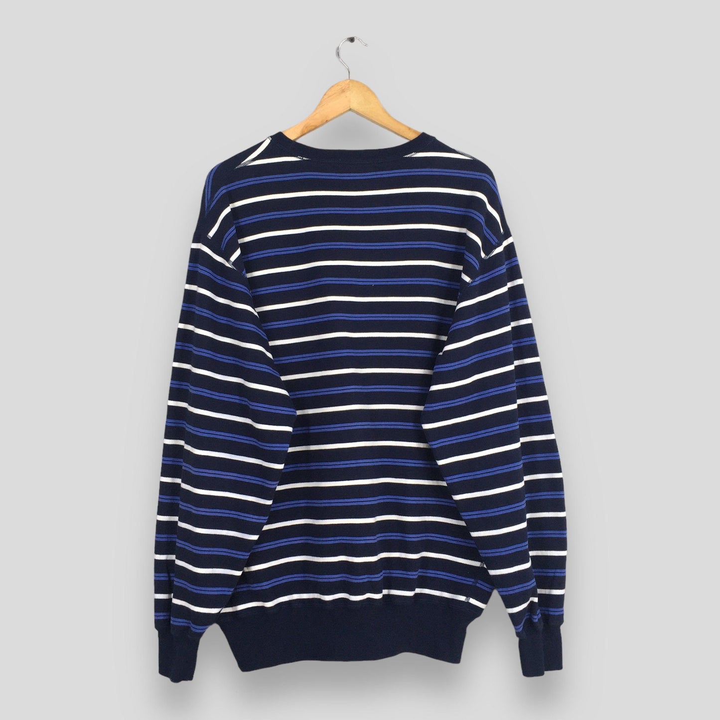 Polo Ralph Lauren Stripes Blue Sweater Medium