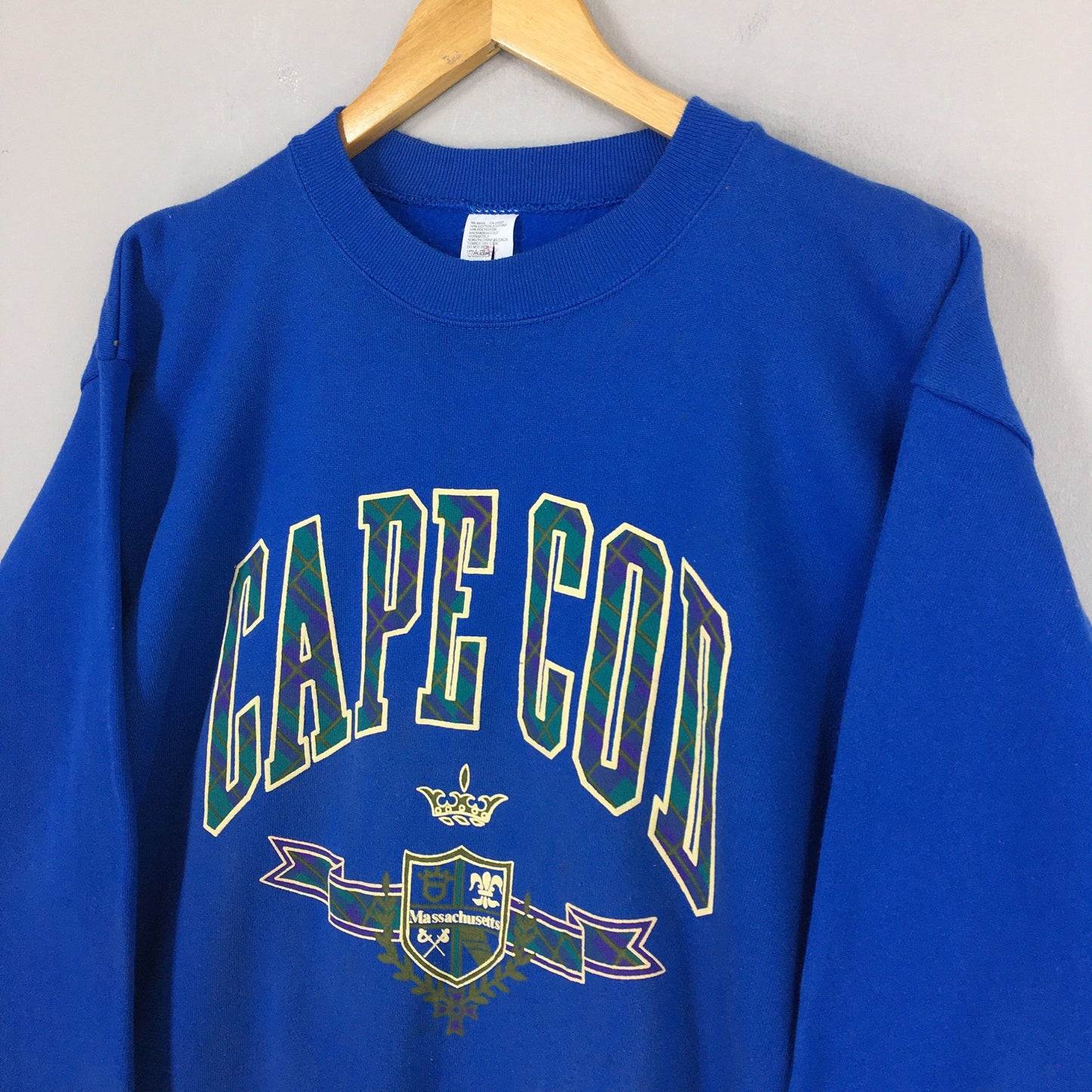 Cape Cod Massachusetts Blue Sweatshirt Large