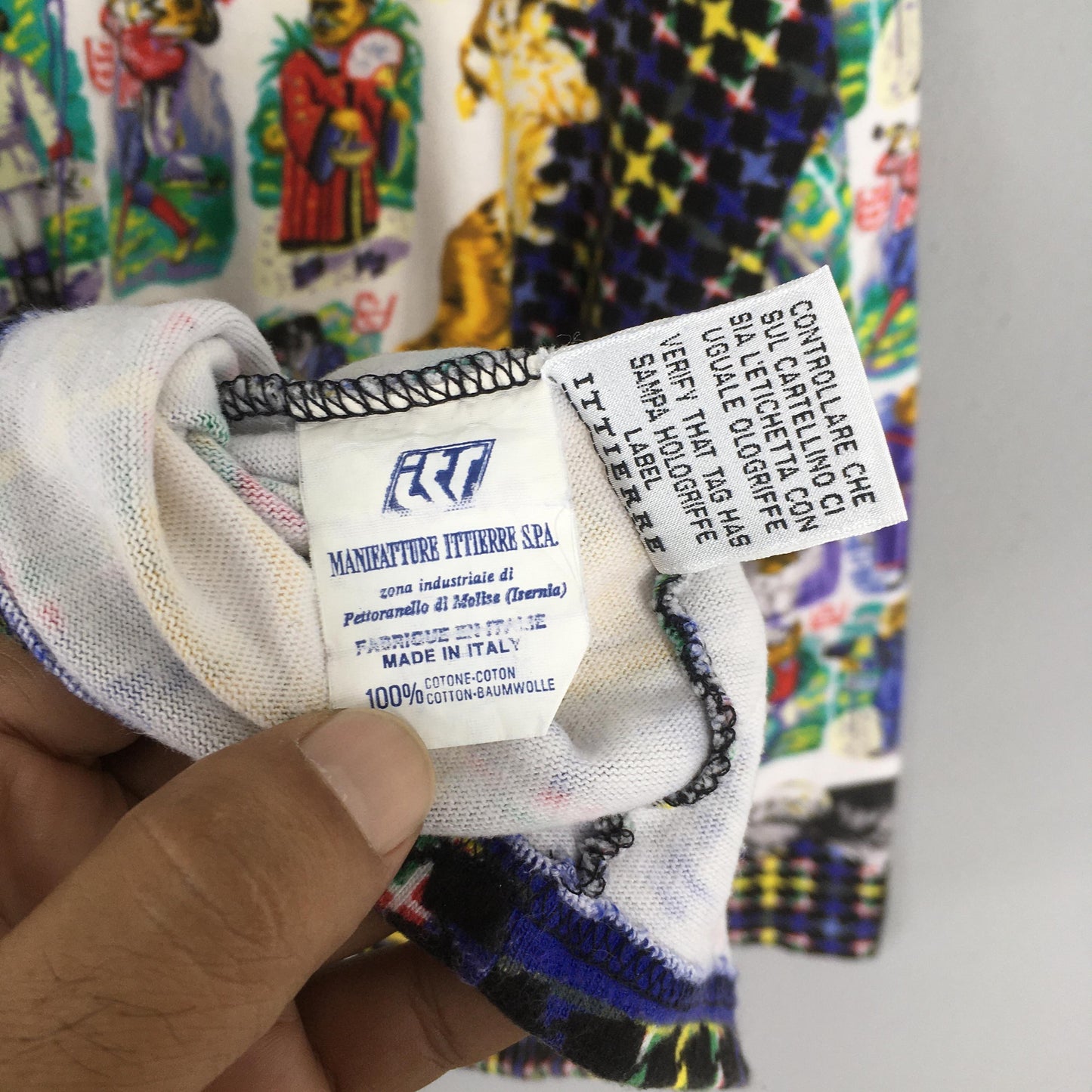 Versace Jeans Couture Multicolor Tshirt Large