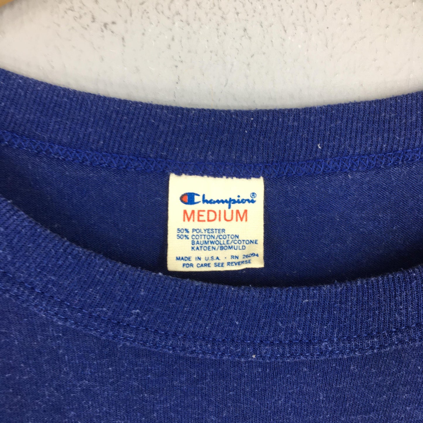 1980s Champion Usa Detroit Pistons NBA Blue T shirt Medium