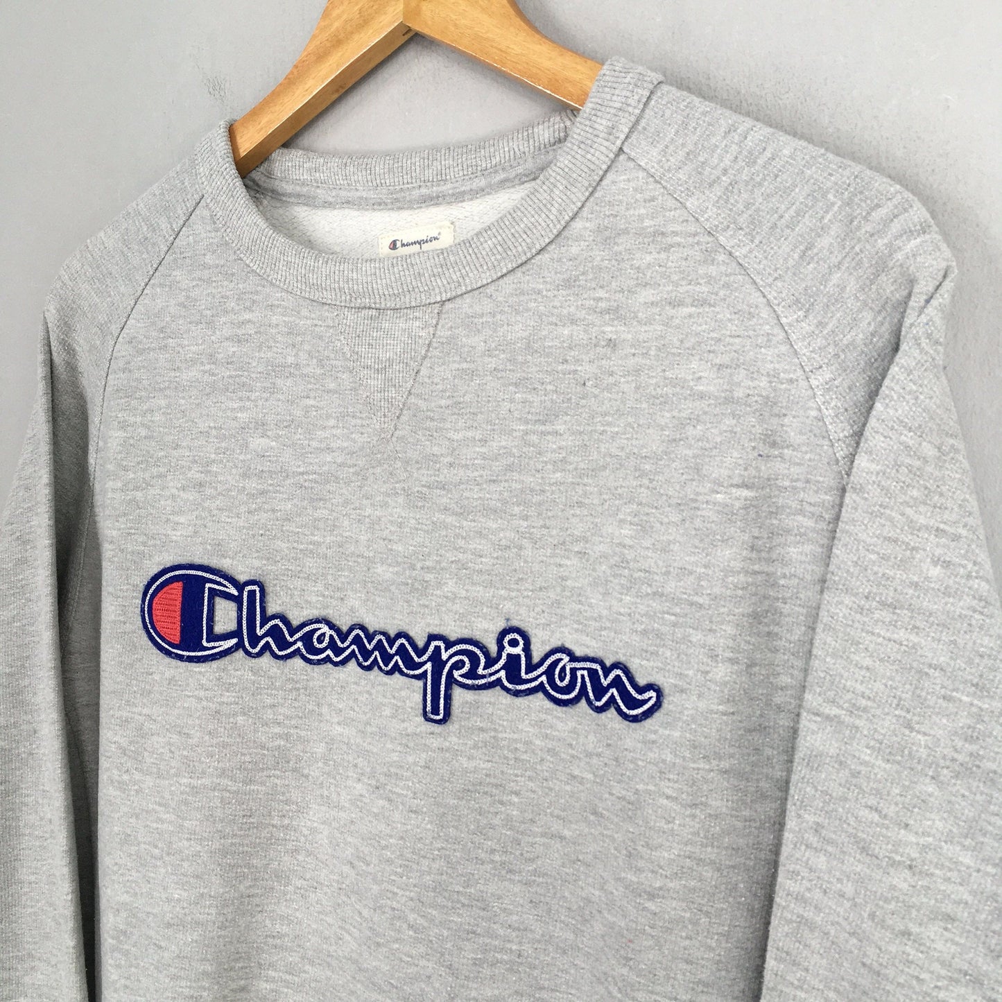 Champion College Gray Sweatshirt Large