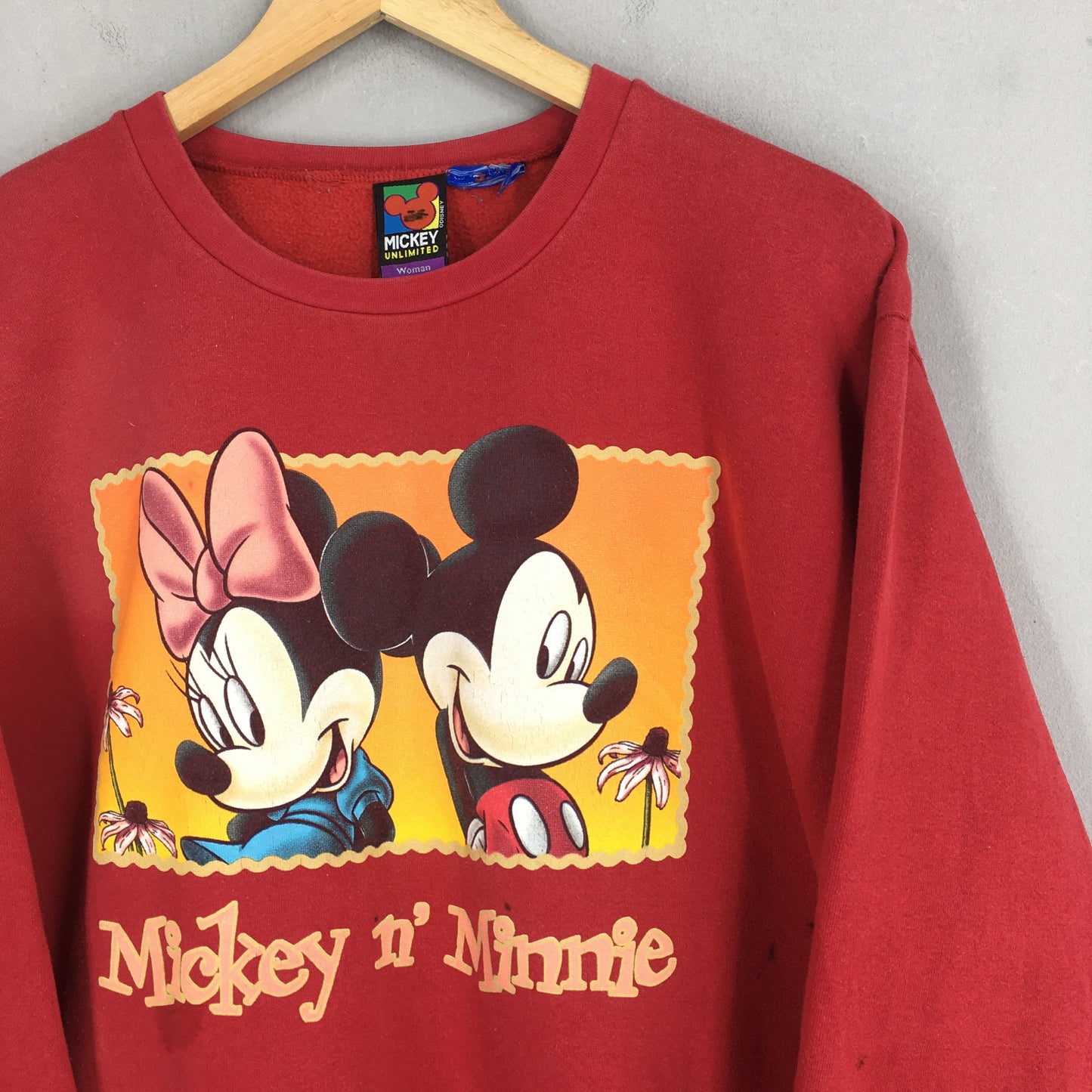 Mickey And Minnie Mouse Printed Sweatshirt XLarge