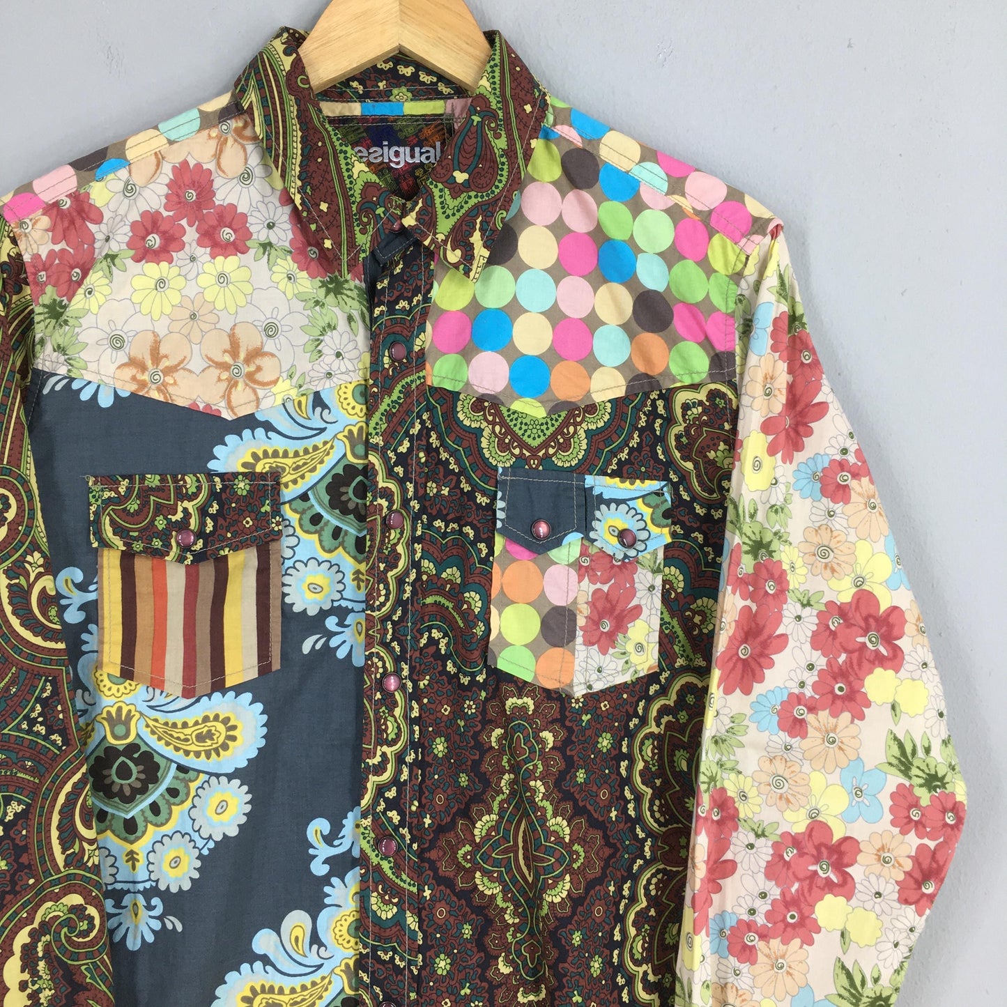 Desigual Funky Pop Art Multicolor Shirt Medium