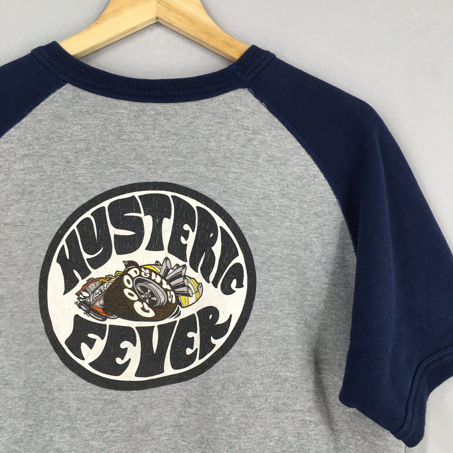 Hysteric Glamour Gray Raglan Sweatshirt Medium