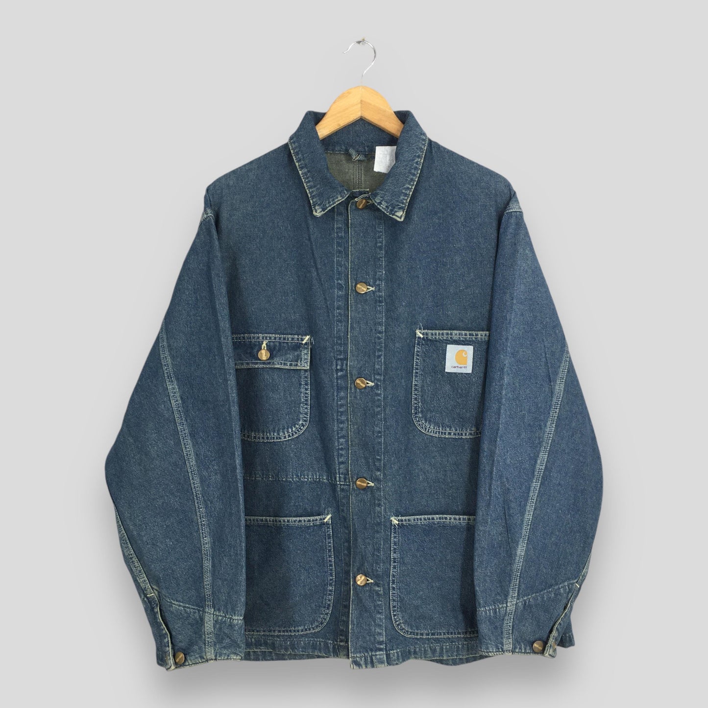 Carhartt Michigan Denim Chore Workers Jacket XLarge