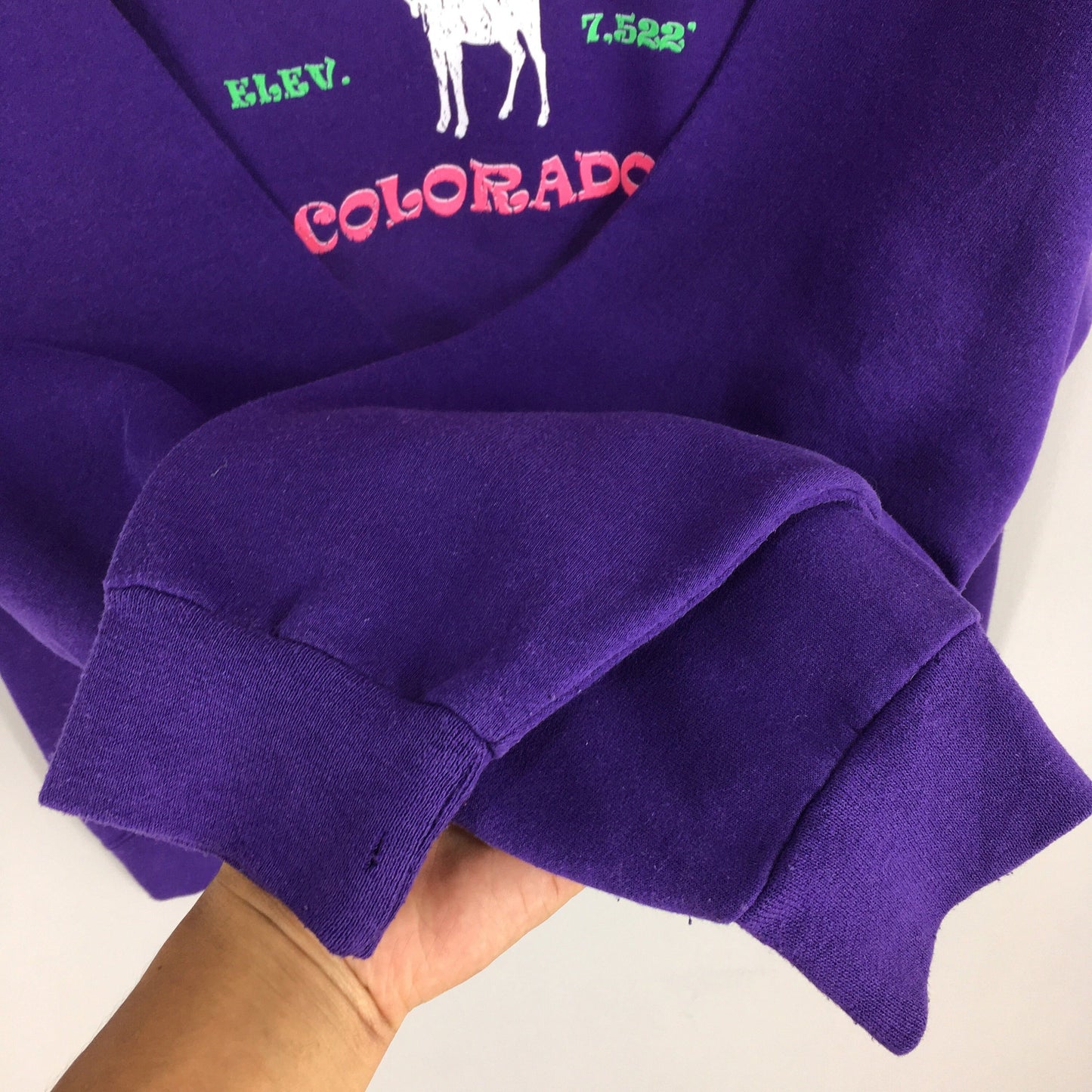 Colorado Estes Park Purple Sweatshirt Medium