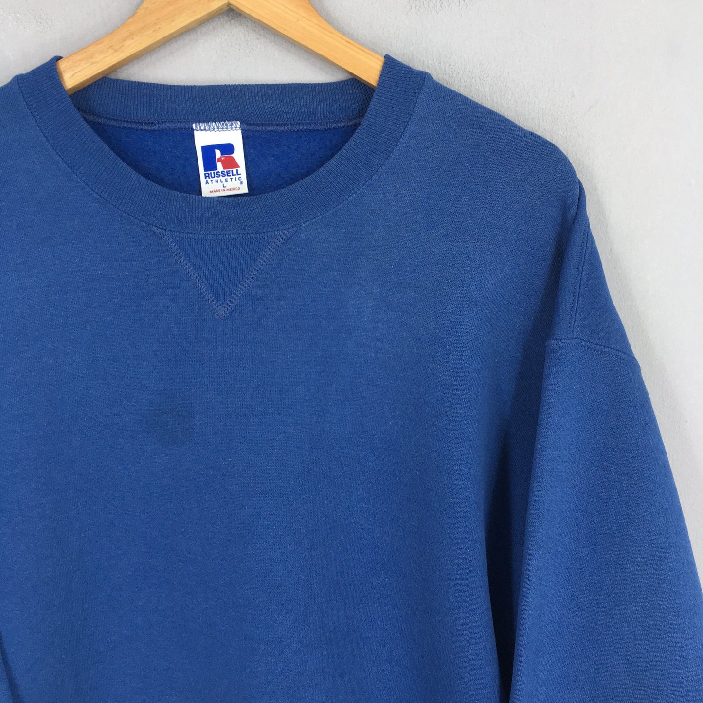 Russell Athletic Blue Plain Sweatshirt Large