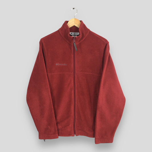 Columbia Sportswear Red Fleece Sweater Small