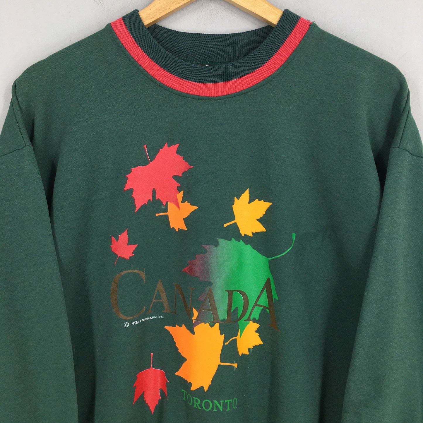 Toronto Canada Green Sweatshirt Medium