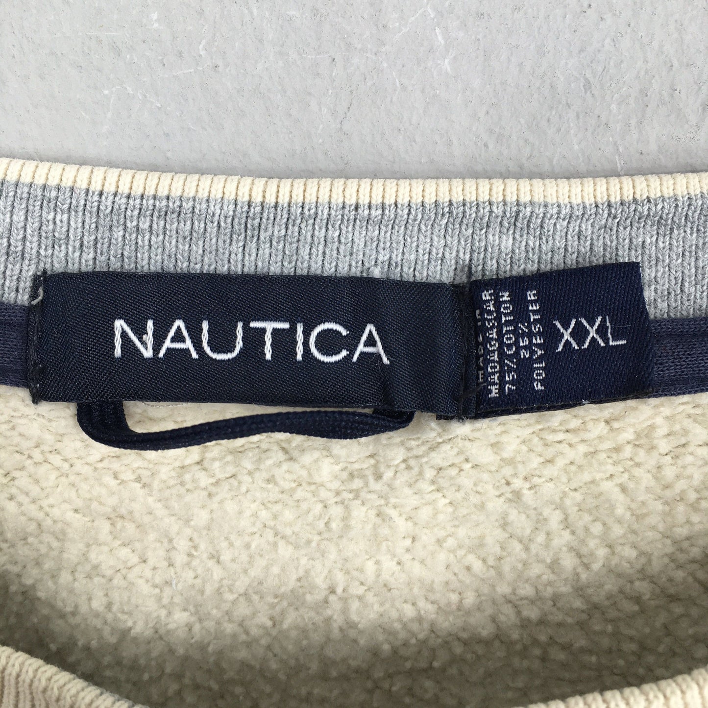 Nautica Cream Sweatshirt XXLarge