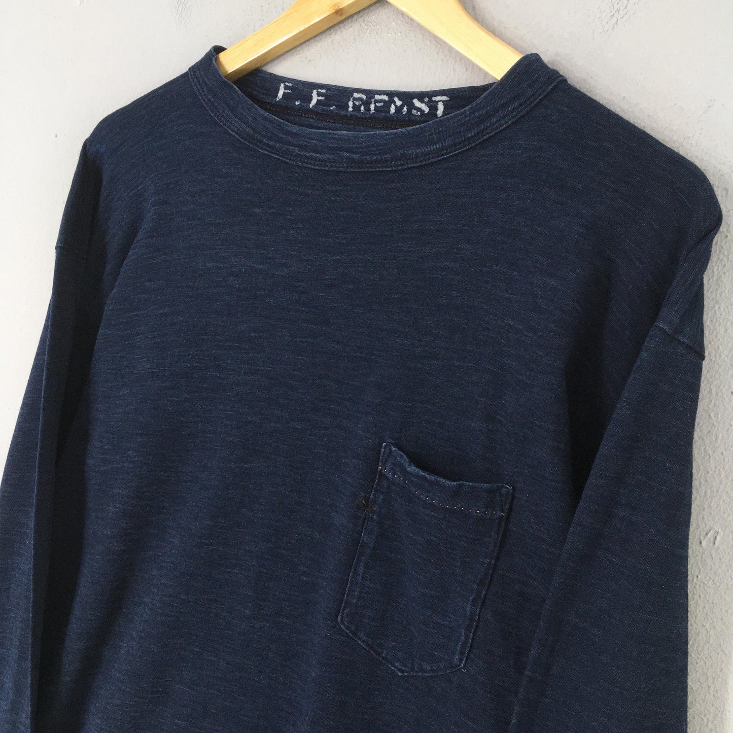 45 RPM Studio Japan Indigo Blue T shirt Medium