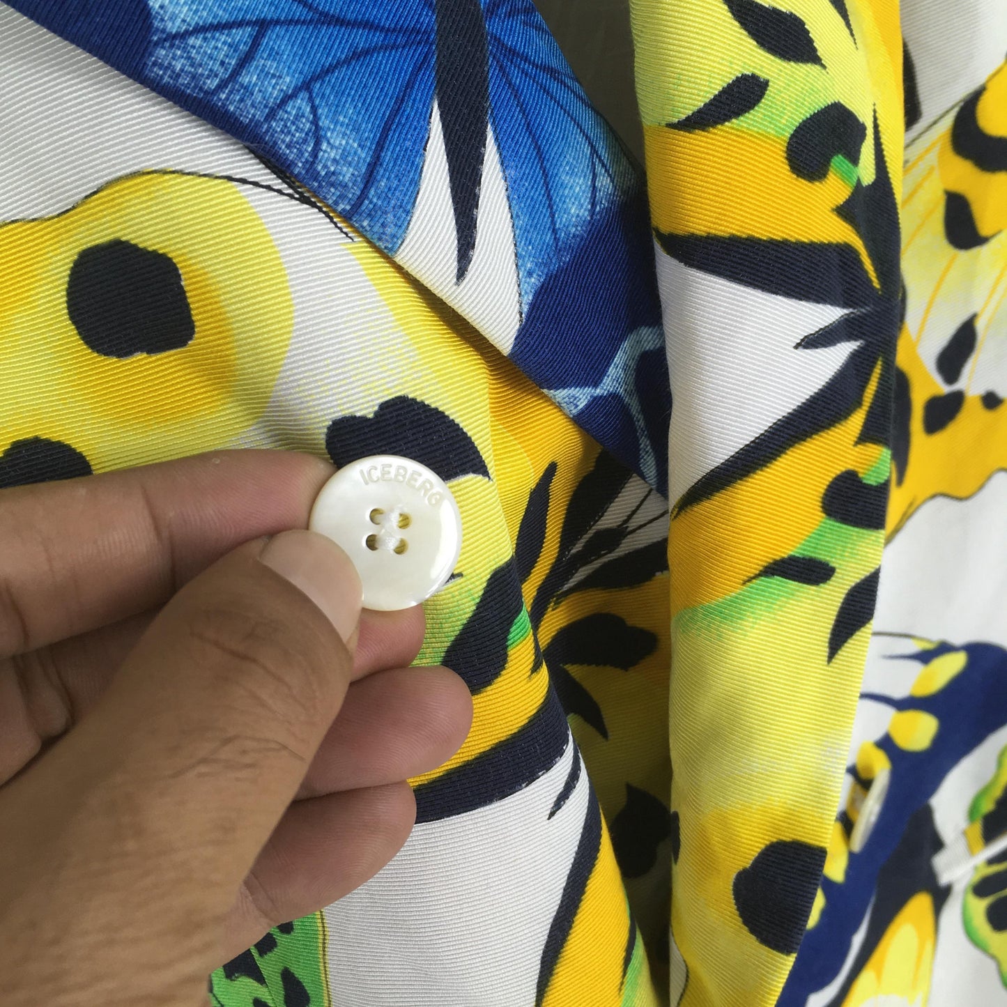 Iceberg Button Ladies Double Breasted Coat Small