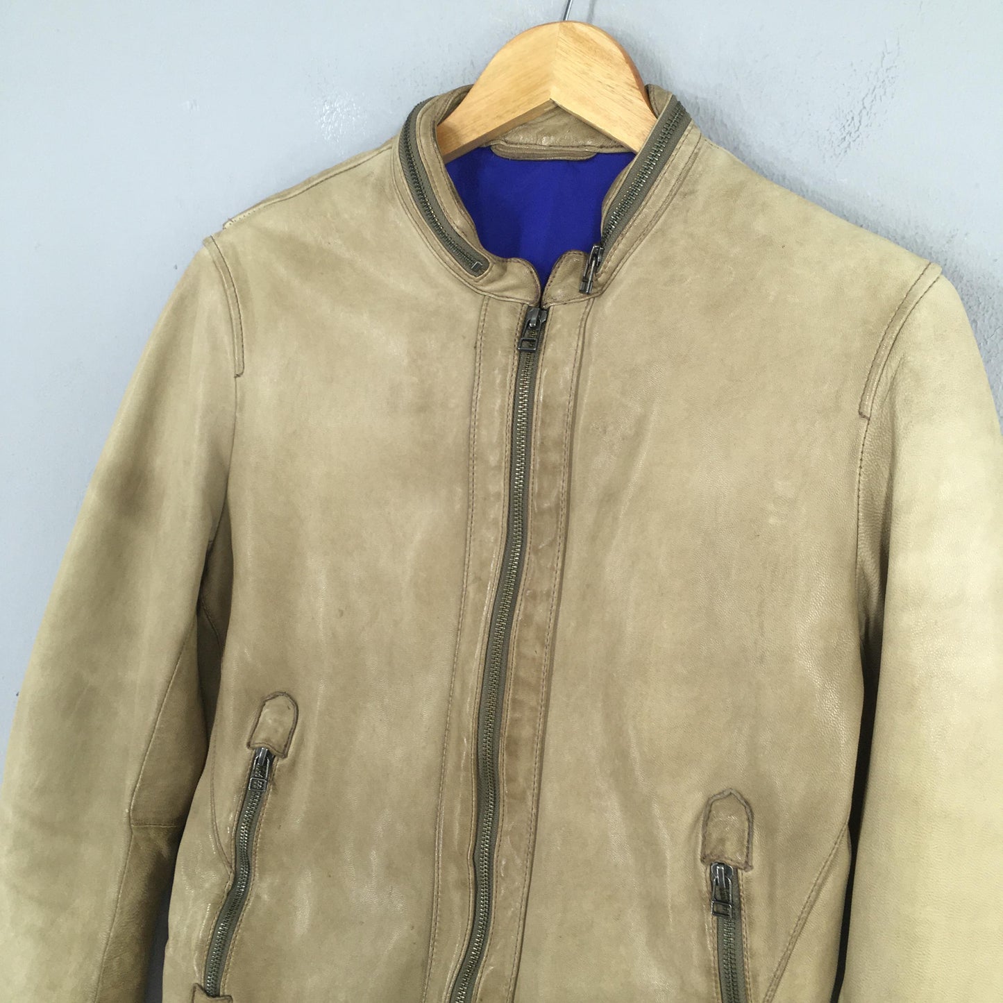 Men's Melrose Sheepskin Leather Jacket Small