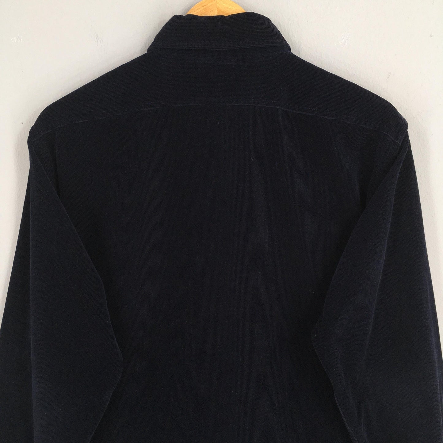 Sugar Canes Workers Black Corduroy Shirt Large