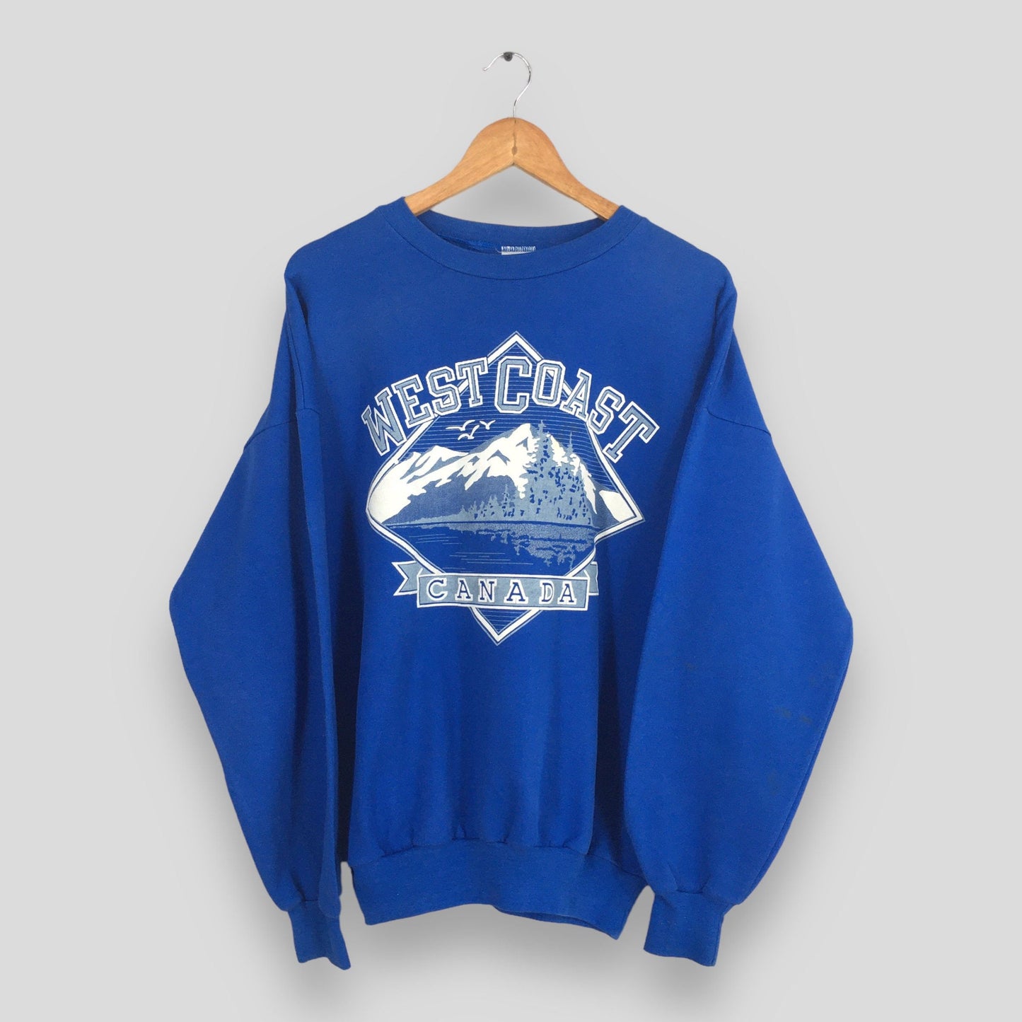 West Coast Canada Blue Sweatshirt Large