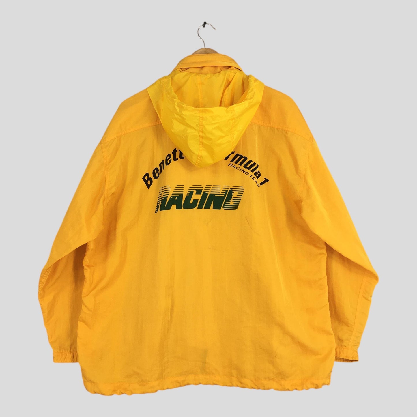 Benetton Formula One Windbreaker Hoodie Jacket XLarge