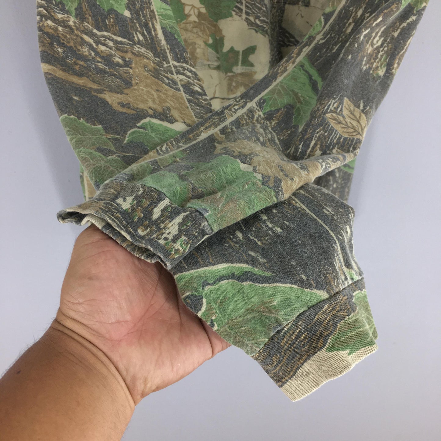 90s Mossy Oak Tree Camo Long Sleeve Tshirt 2XLarge