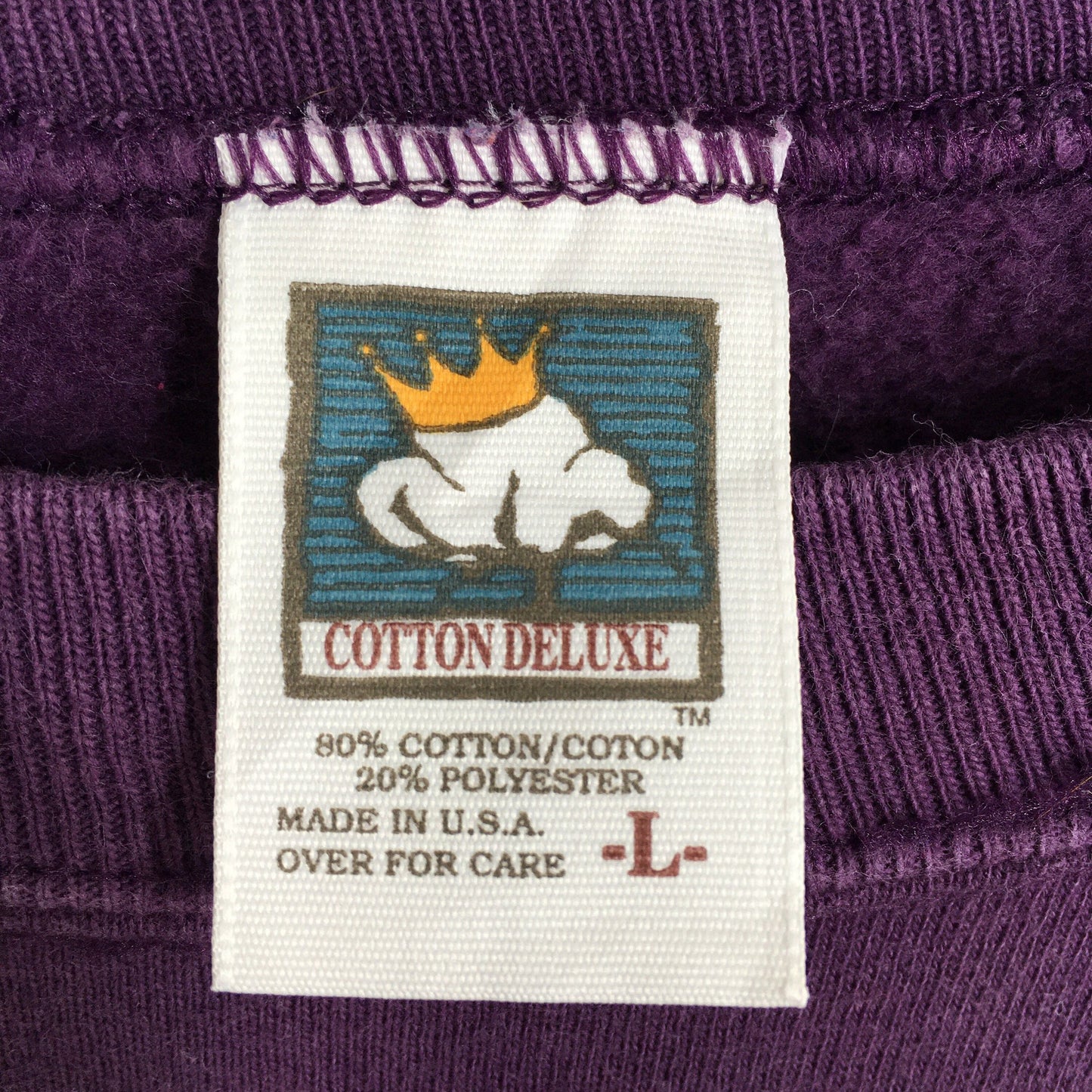 Plain Sports Purple Baggy Sweatshirt Jumper Large