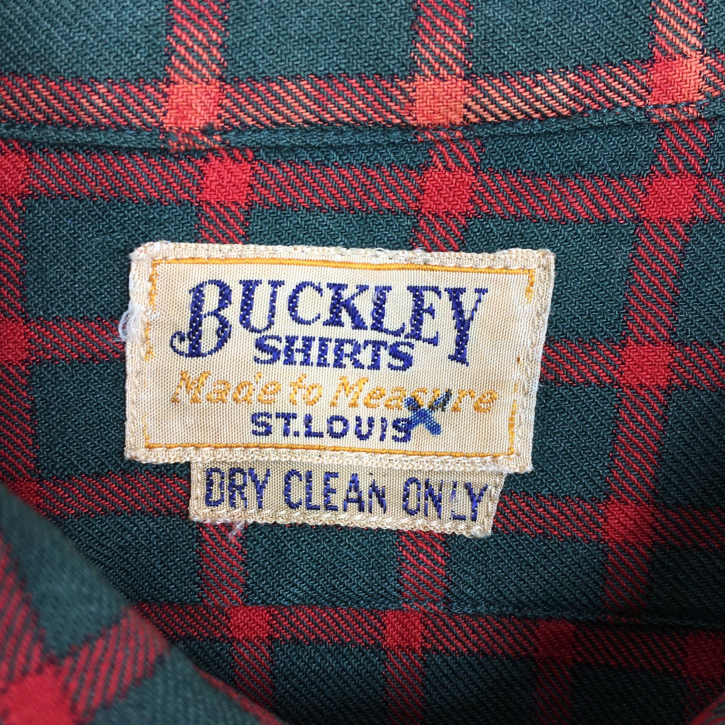 Buckley Shirts Plaid Checked Red Flannel Large