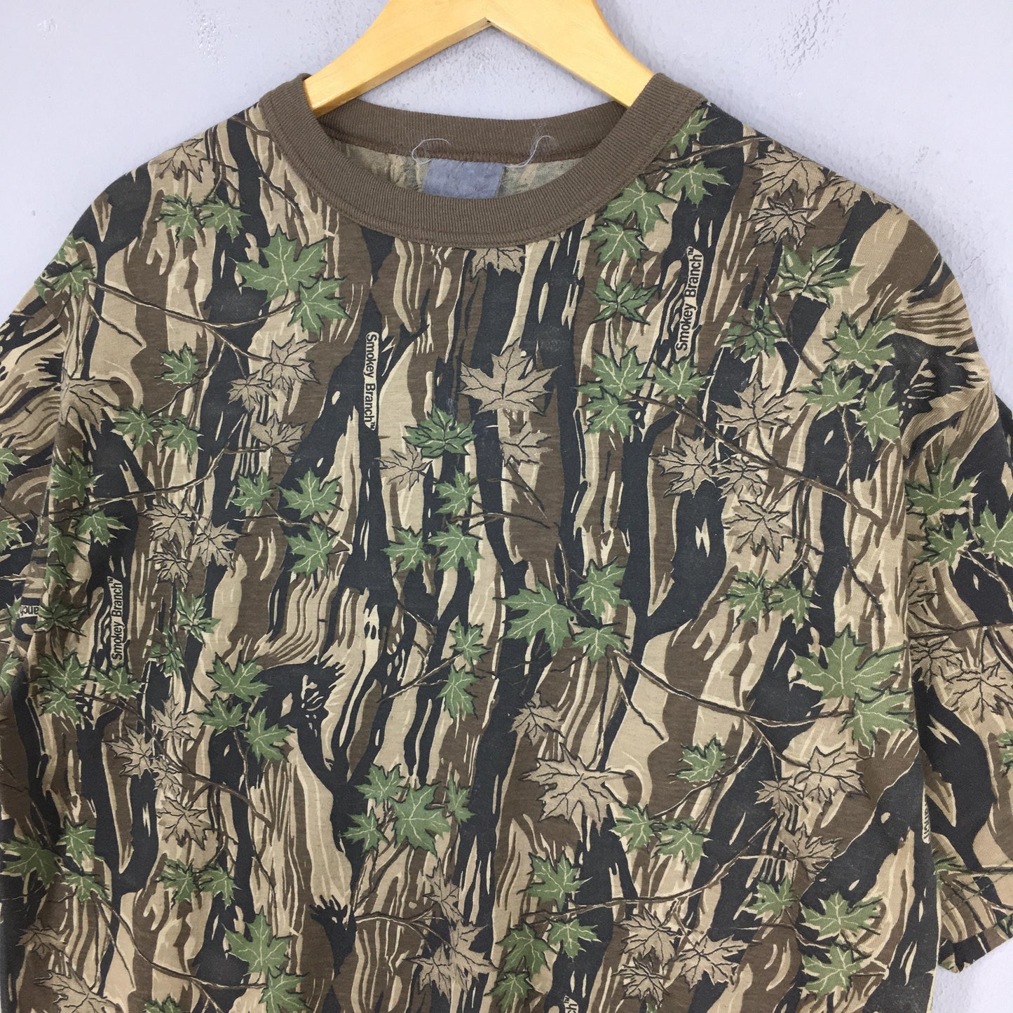 Real Tree Mossy Oak Green T shirt Large