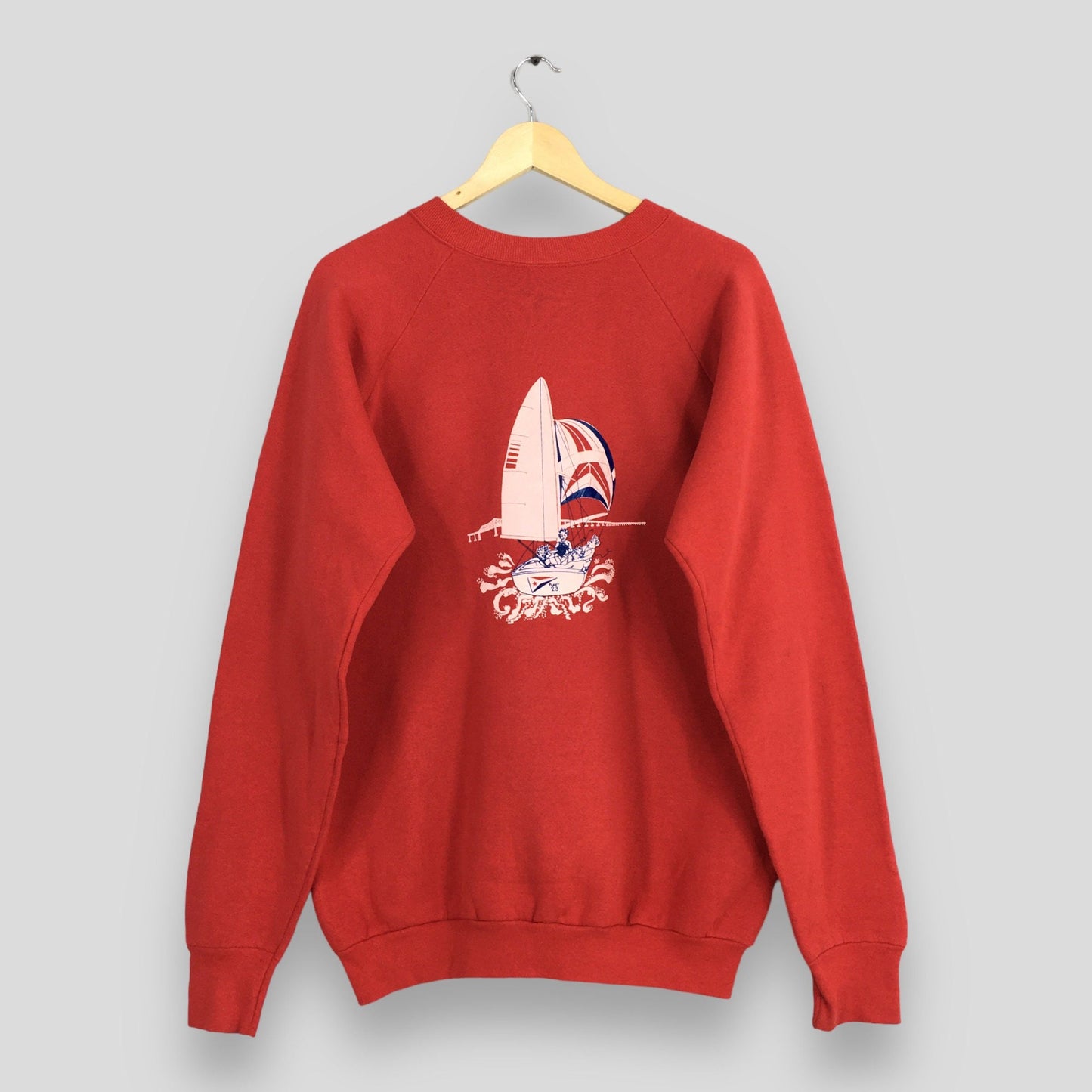 Sailing Beach Printed Sweatshirt XLarge