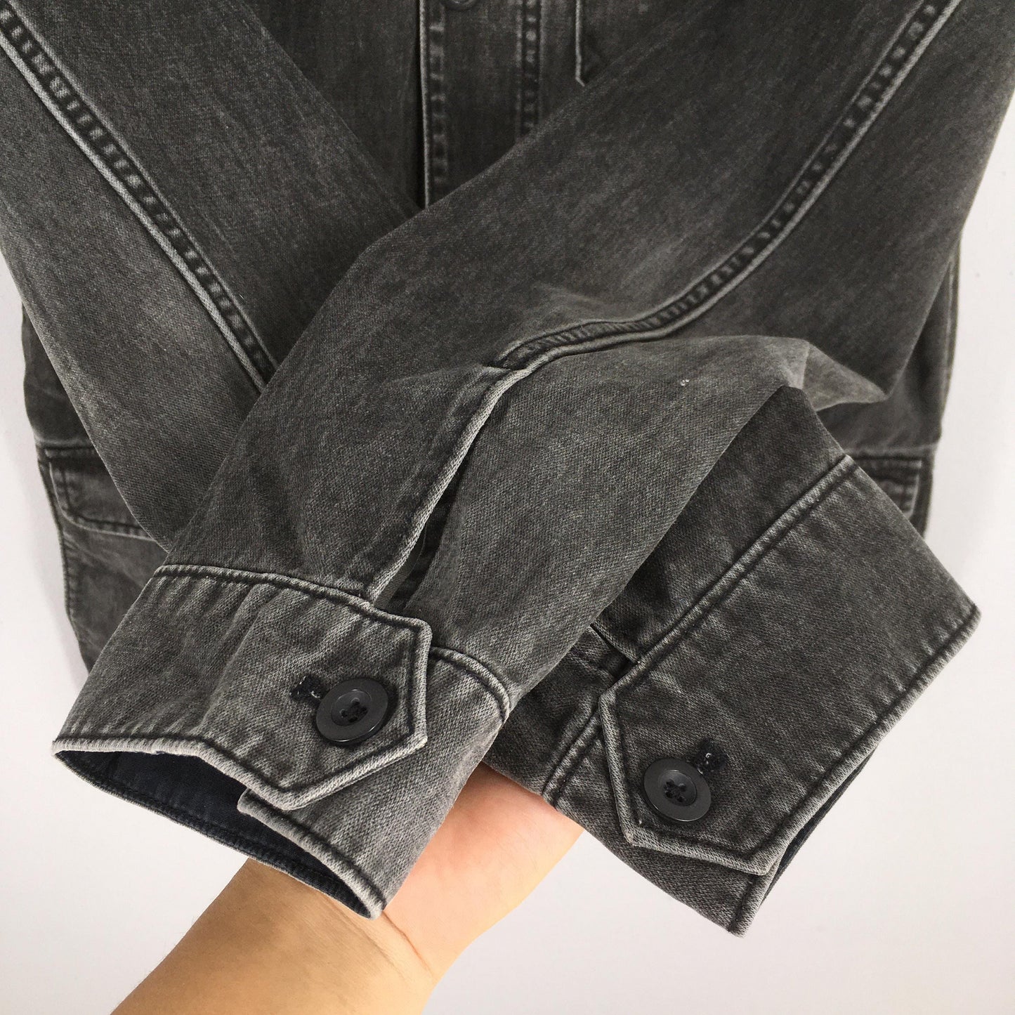 Gap Denim Chore Black Jacket Medium