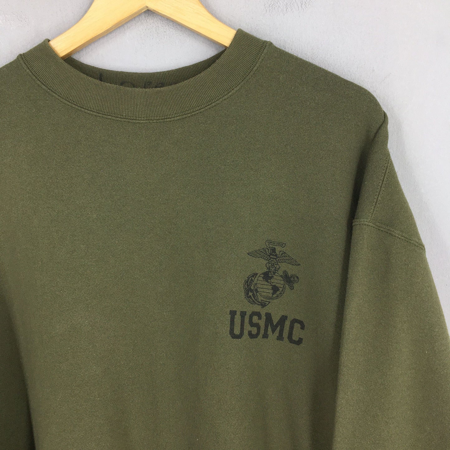 Usmc Marines Green Sweatshirt XLarge