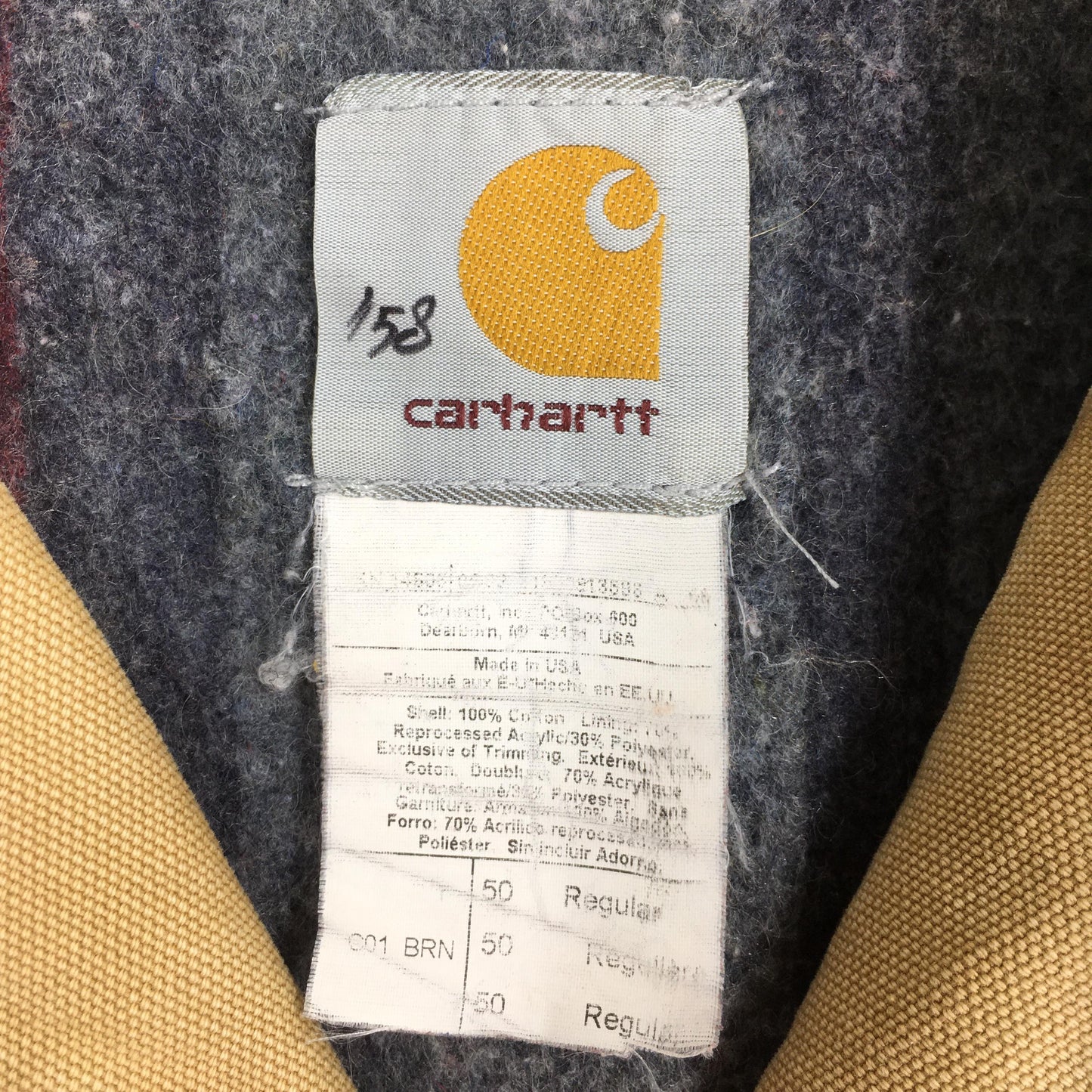 Carhartt Michigan Workers Jacket 2XLarge