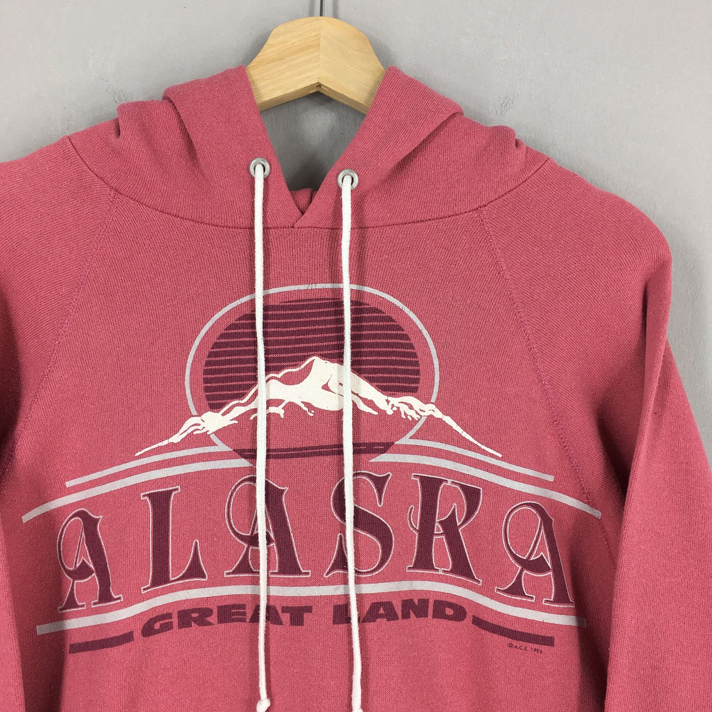 Alaska Usa Red Hoodie Sweater Medium