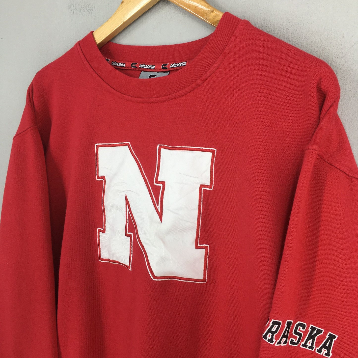 Nebraska Huskers Embroidery Sweatshirt Large