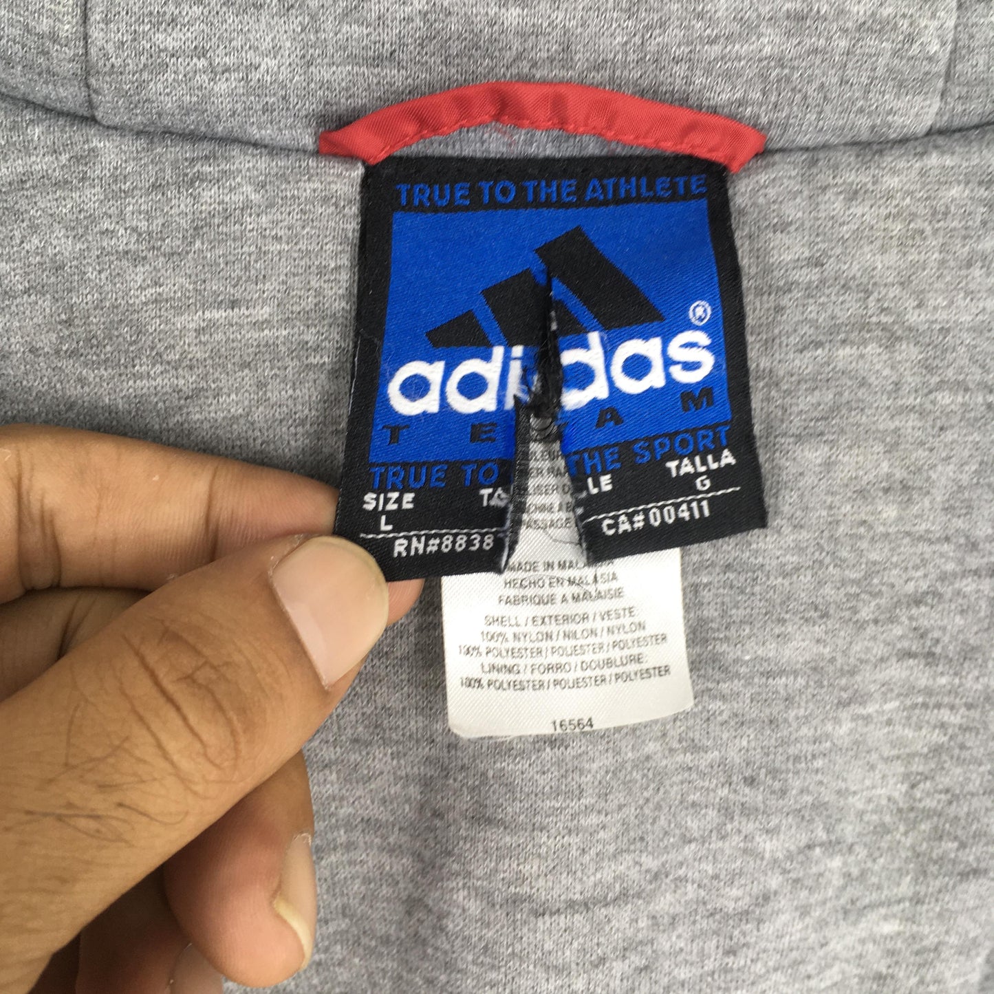 Adidas San Francisco 49ers NFL Hoodie Jacket Large