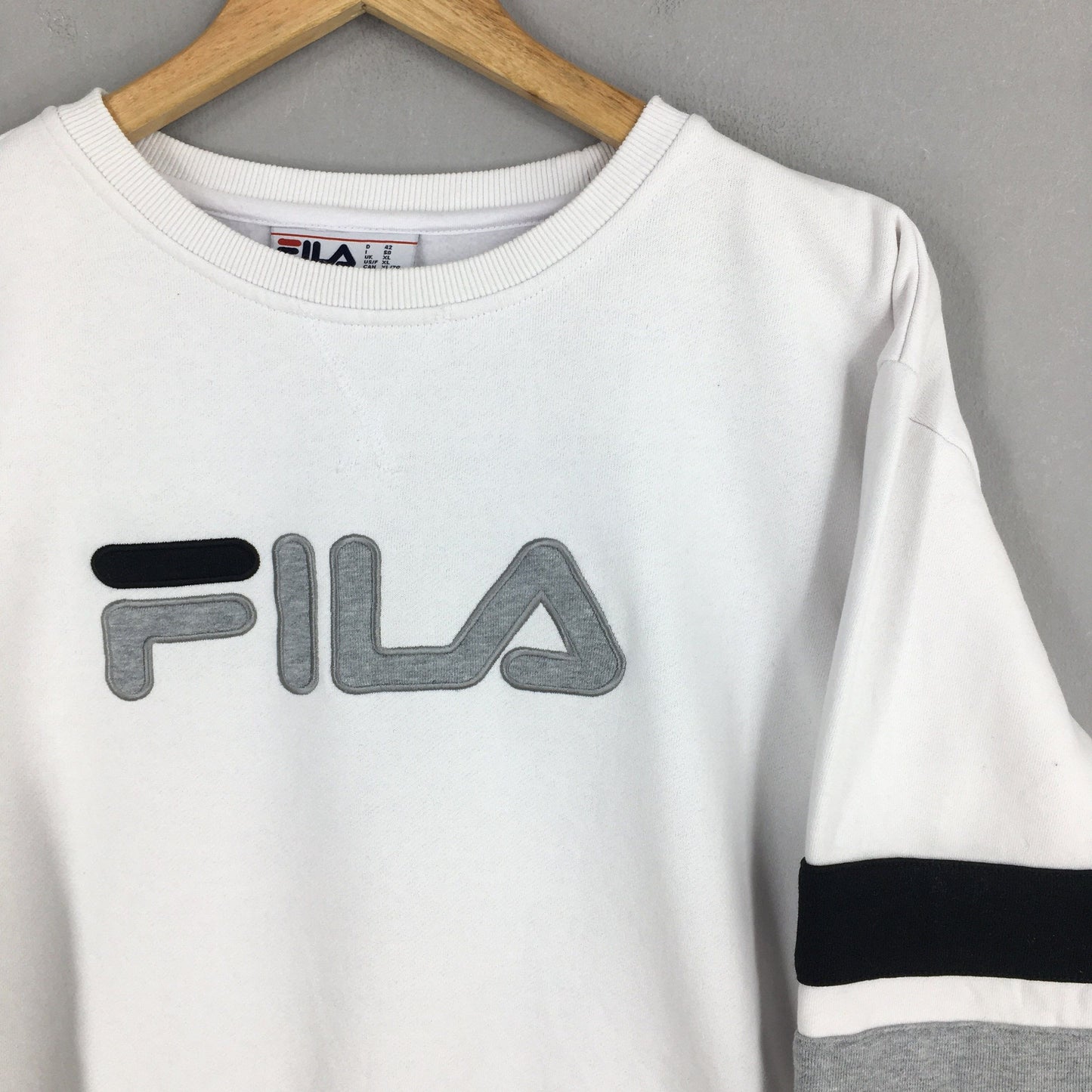 Fila Italia White Sweatshirt Medium