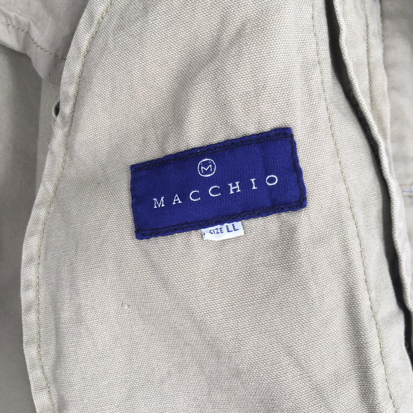 Macchio Japan Beige Workers Jacket Large