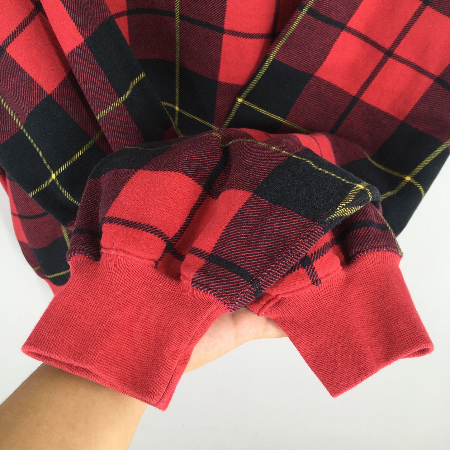 Polo Ralph Lauren Red Tartan Checkered Sweater Large