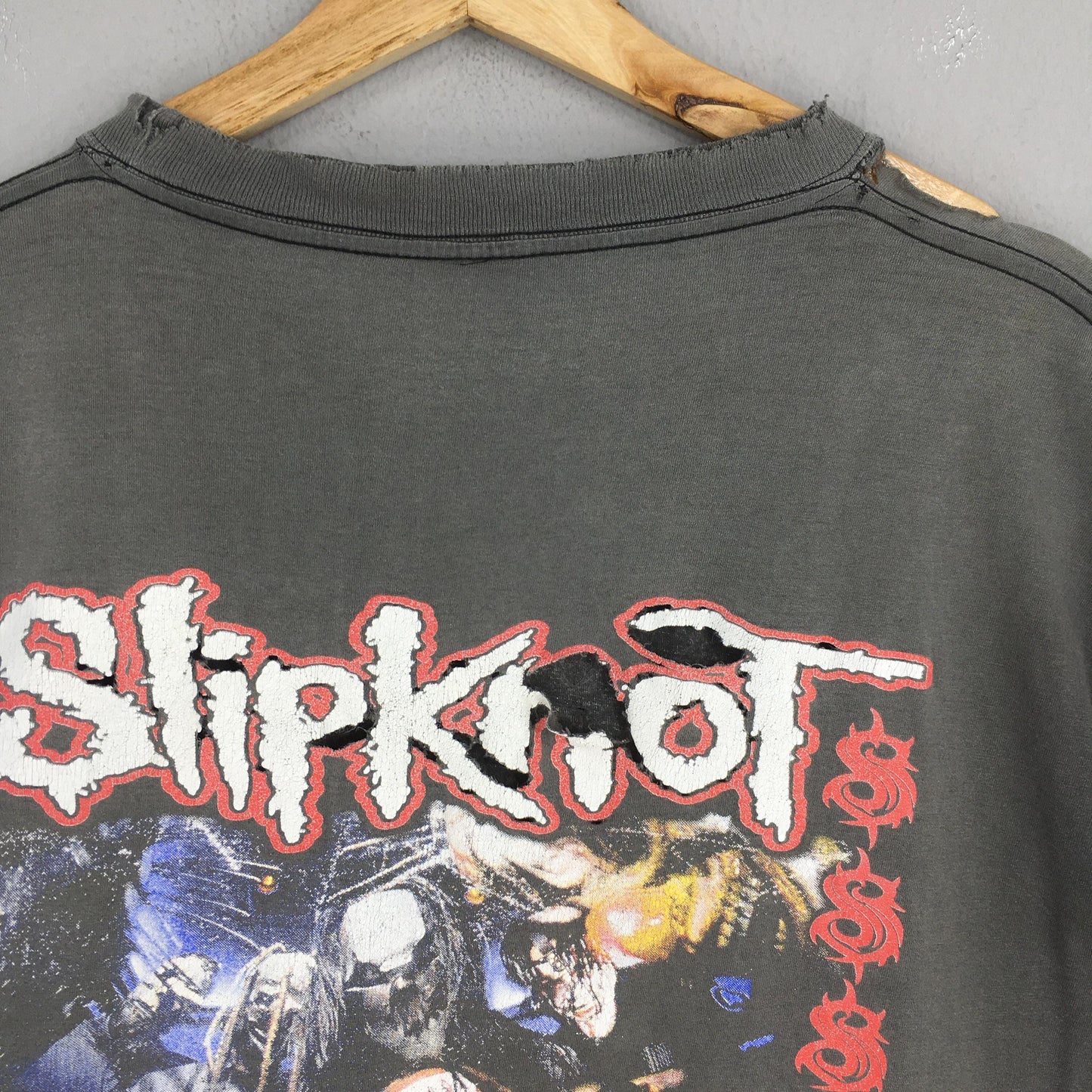 Distressed Slipknot Pledge of Allegiance Japan Tour Tshirt Large