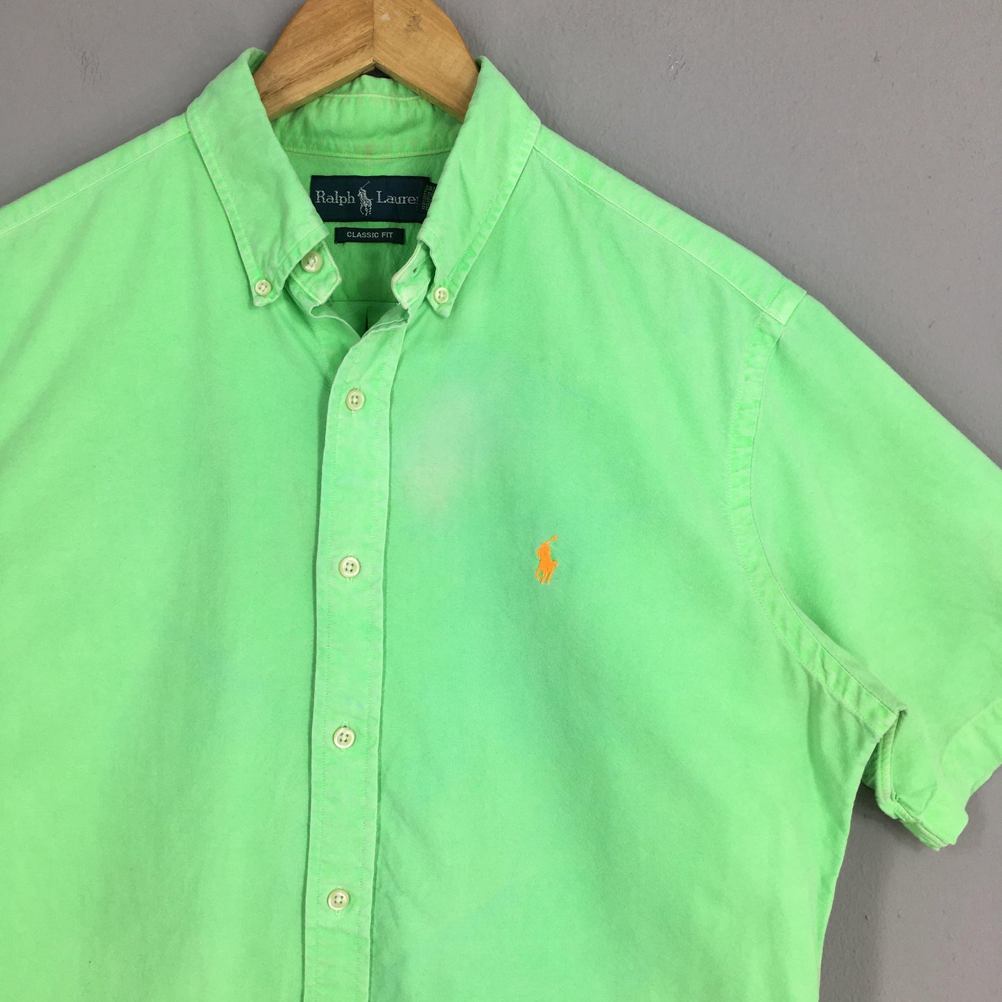 Polo Ralph Lauren Neon Green Shirt Medium