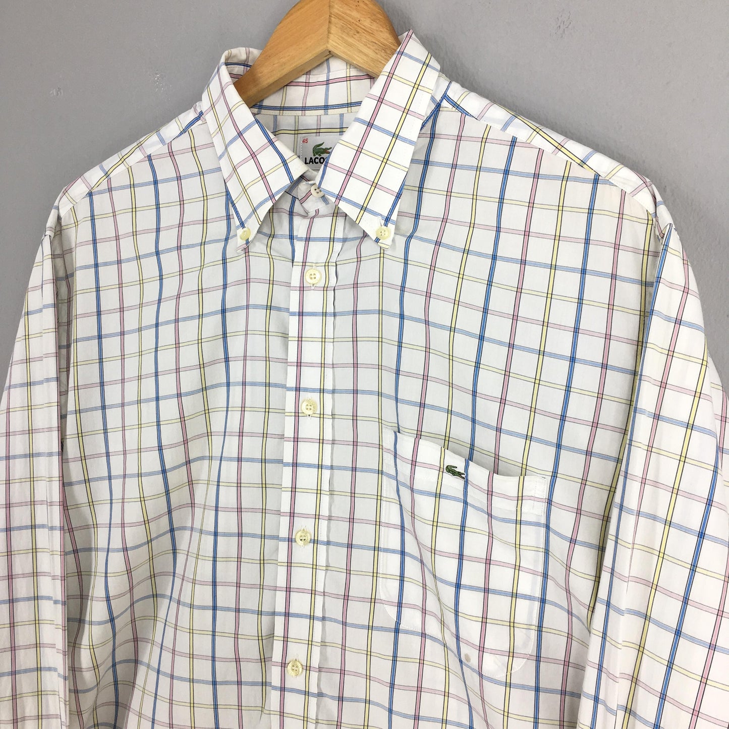 Lacoste Checkered Multicolor Shirt Medium