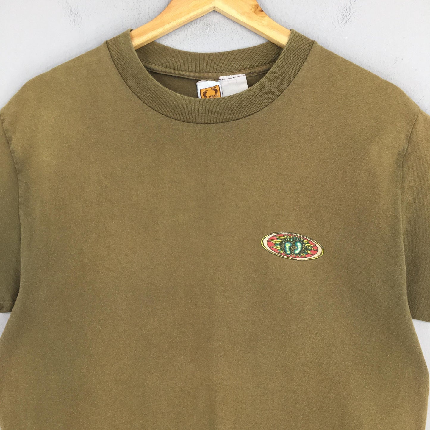 Hang Ten Surfing Footprint T shirt Large