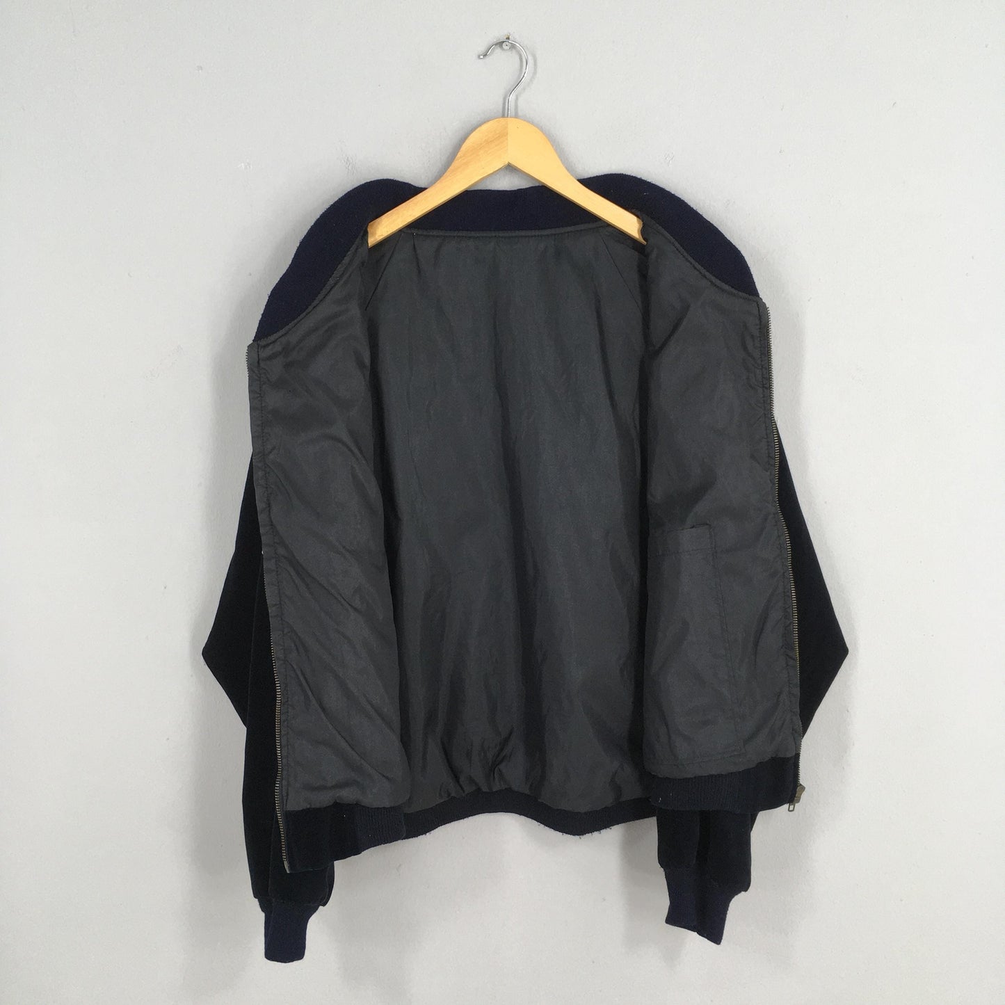 Sukajan Dragon Velvet Black Bomber Jacket Large