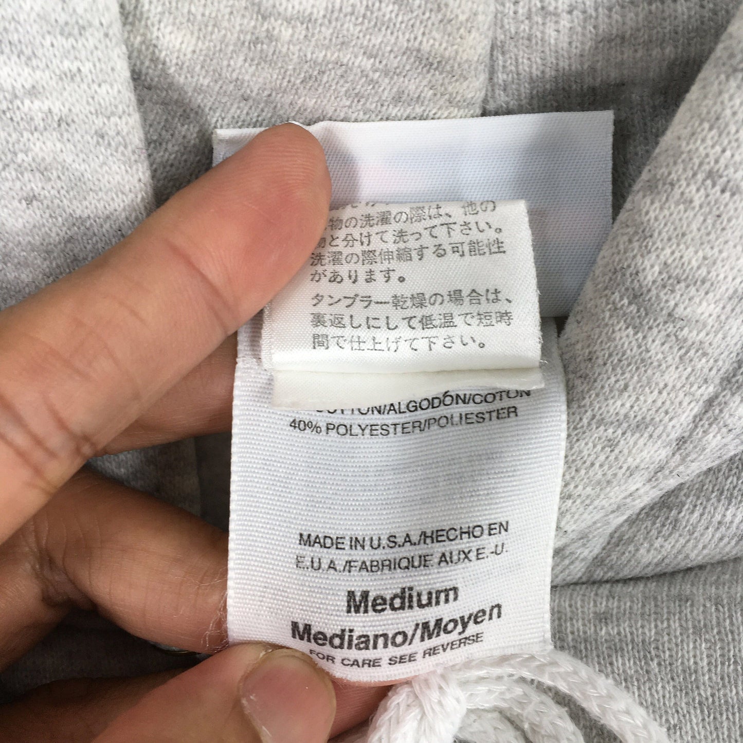 Reebok England Gray Hoodie Medium