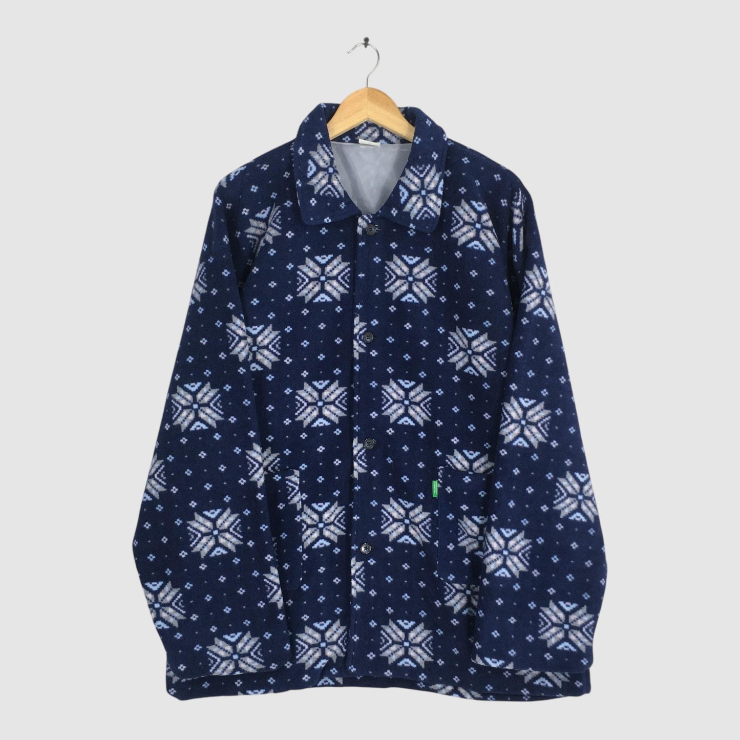 United Colors Of Benetton Blue Fleece Jacket XLarge