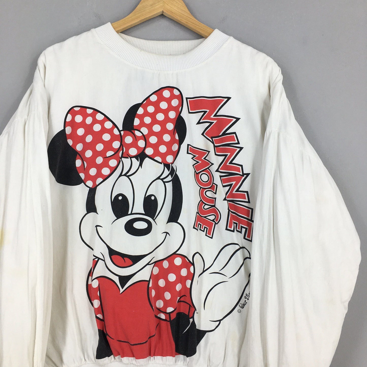 Minnie Mouse White Sweatshirt XLarge